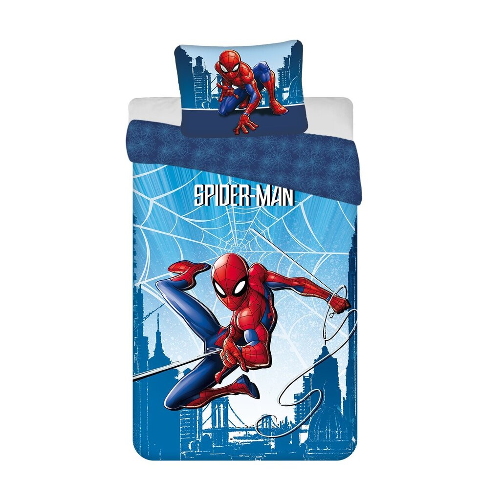 Laste voodipesukomplekt Spider-man, 140x200, 2-osaline цена и информация | Beebide ja laste voodipesu | kaup24.ee