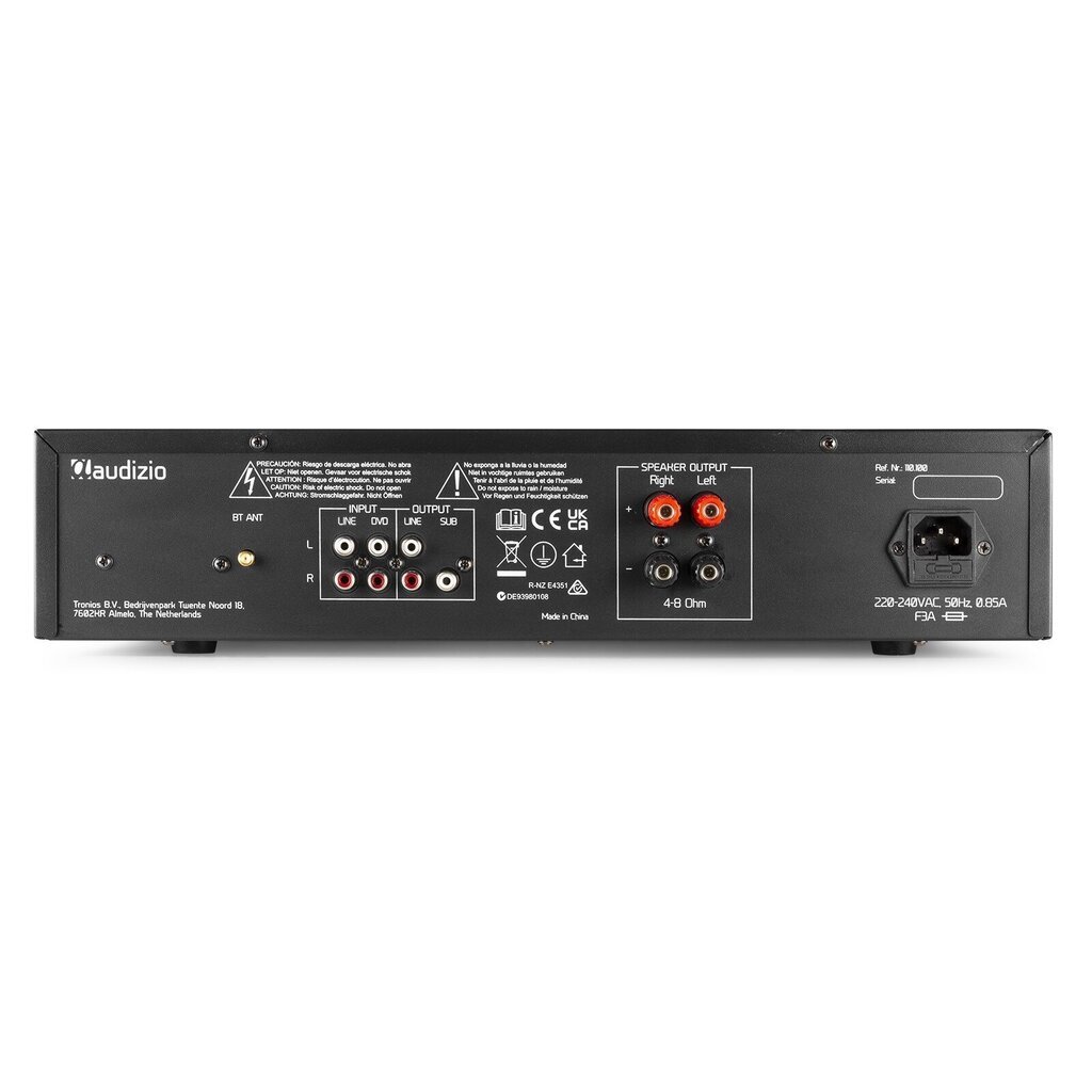 2-kanaliline HiFi helivõimendi Audizio AD200B, must hind ja info | Koduaudio ja "Soundbar" süsteemid | kaup24.ee