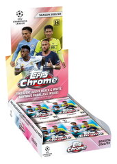 Футбольные карточки Topps Chrome UEFA Champions League 2021/2022 Hobby Lite Box, 16 x 4 шт. цена и информация | Коллекционные карточки | kaup24.ee