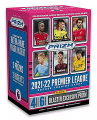 Футбольные карточки Panini Prizm Premier League 2021/2022 Blaster Box, 6 x 4 шт. цена и информация | Коллекционные карточки | kaup24.ee
