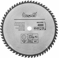 Ketassae tera Condor, 400x30 mm hind ja info | Elektrilised saed, mootorsaed ja tarvikud | kaup24.ee