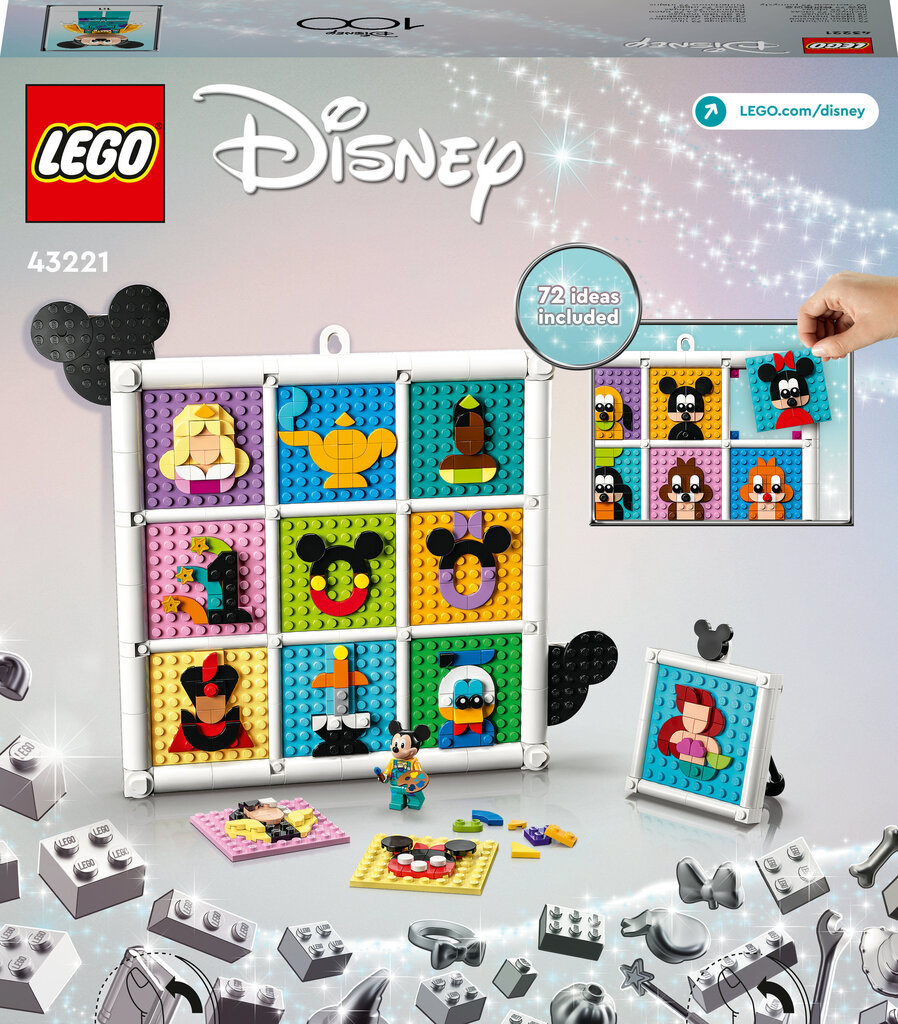 43221 LEGO® Disney sajand Disney animatsioonitegelasi hind ja info | Klotsid ja konstruktorid | kaup24.ee
