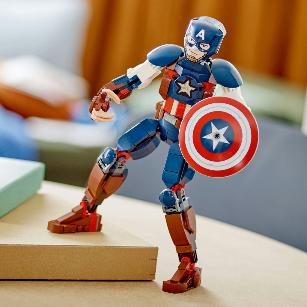 76258 LEGO® Marvel Captain America ehitatav figuriin hind ja info | Klotsid ja konstruktorid | kaup24.ee