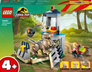 76957 Побег велоцираптора LEGO® Jurassic World цена и информация | Конструкторы и кубики | kaup24.ee