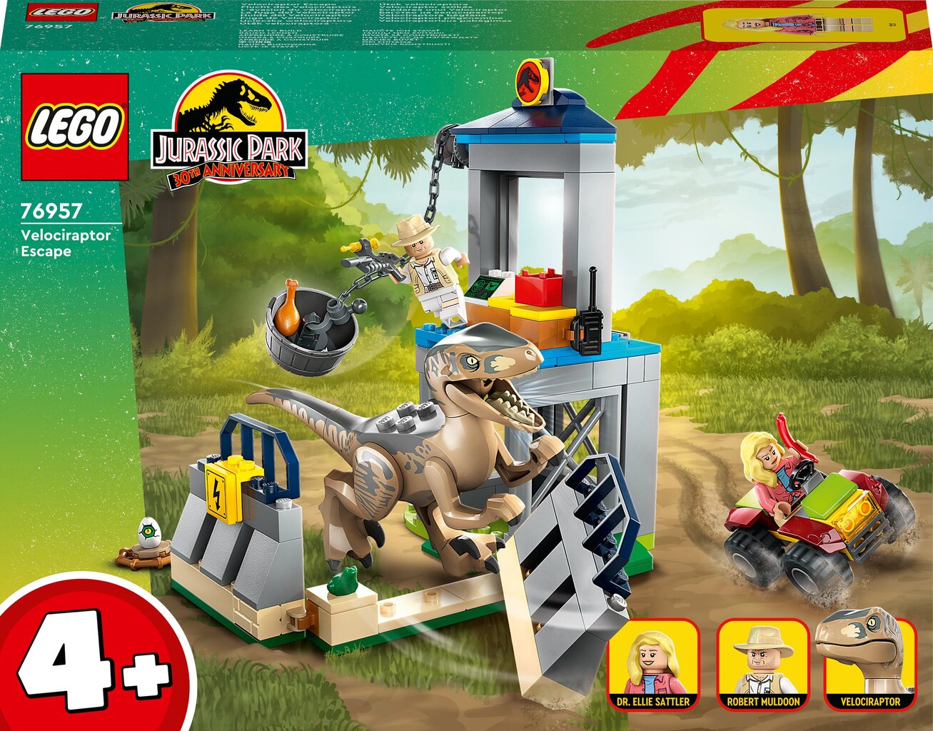 76957 LEGO® Jurassic World Velociraptori põgenemine hind ja info | Klotsid ja konstruktorid | kaup24.ee