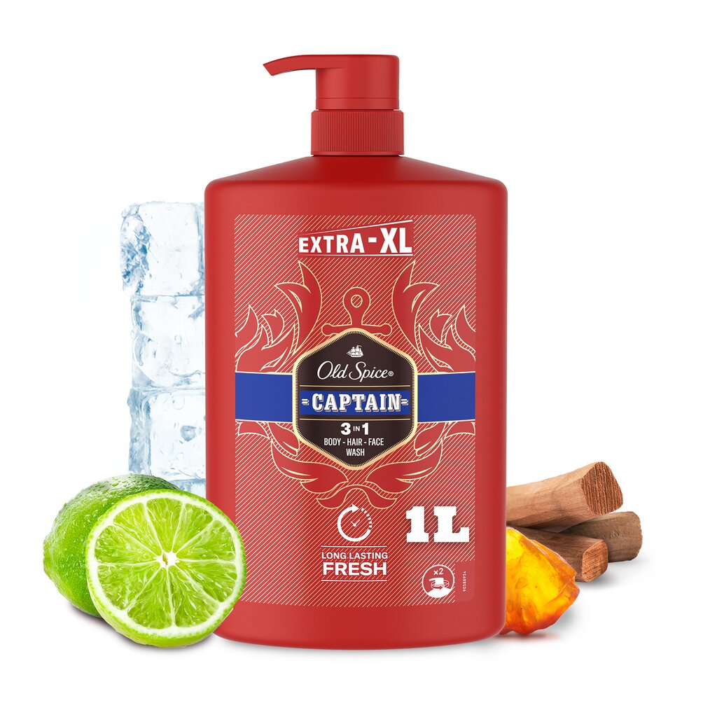 Dušigeel Old Spice Captain meestele, 1000 ml цена и информация | Dušigeelid, õlid | kaup24.ee