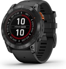 Garmin fēnix® 7X Pro Solar Slate Grey/Black 51мм цена и информация | Смарт-часы (smartwatch) | kaup24.ee