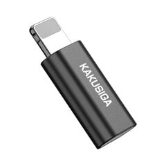 Adapter Micro USB to Lightning, must цена и информация | Адаптеры и USB-hub | kaup24.ee