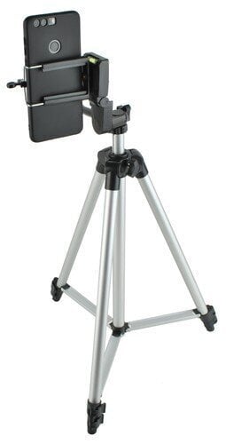 Statiiv telefonile, kaamerale, fotoaparaadile, 1/4", tripod telefonile puldiga. цена и информация | Statiivid | kaup24.ee