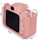 Laste digitaalne kaamera kassike +16GB miniSD kaart, roosa hind ja info | Arendavad mänguasjad | kaup24.ee