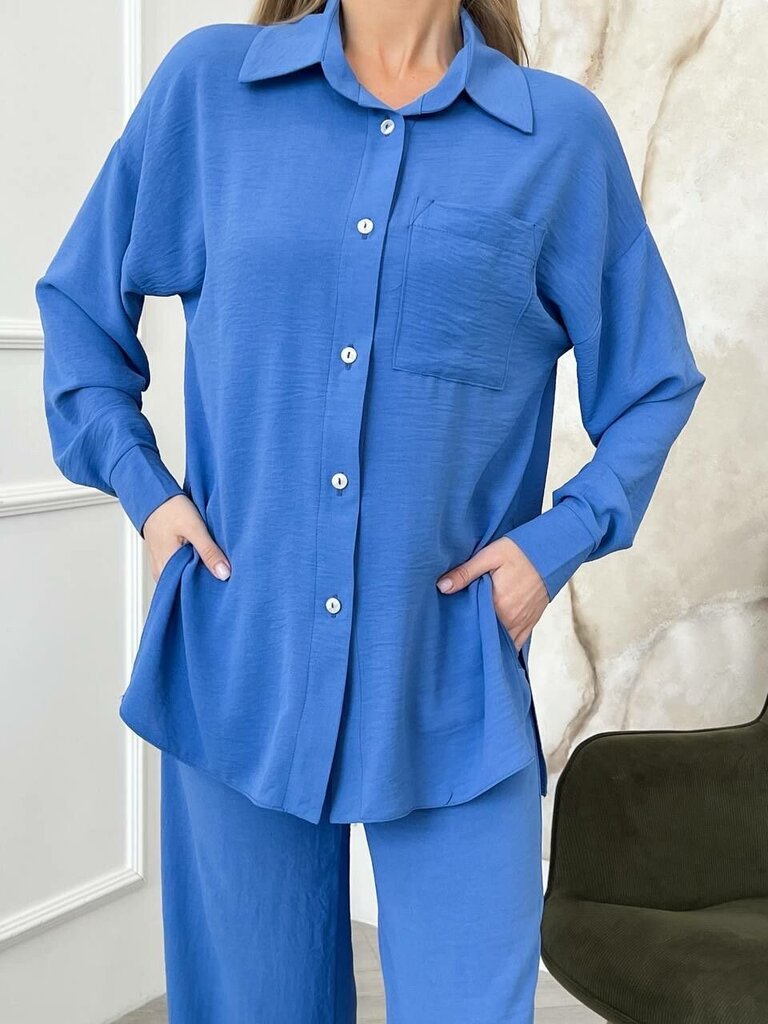 Naiste pükskostüüm Armonti 1530, sinine hind ja info | Naiste kostüümid | kaup24.ee