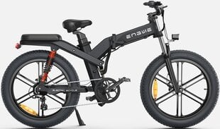 Электровелосипед Engwe X26, 26", черный, 1000Вт, 28Ач цена и информация | Электровелосипеды | kaup24.ee