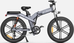 Электровелосипед Engwe X26, 26", серый, 1000Вт, 28Ач цена и информация | Электровелосипеды | kaup24.ee