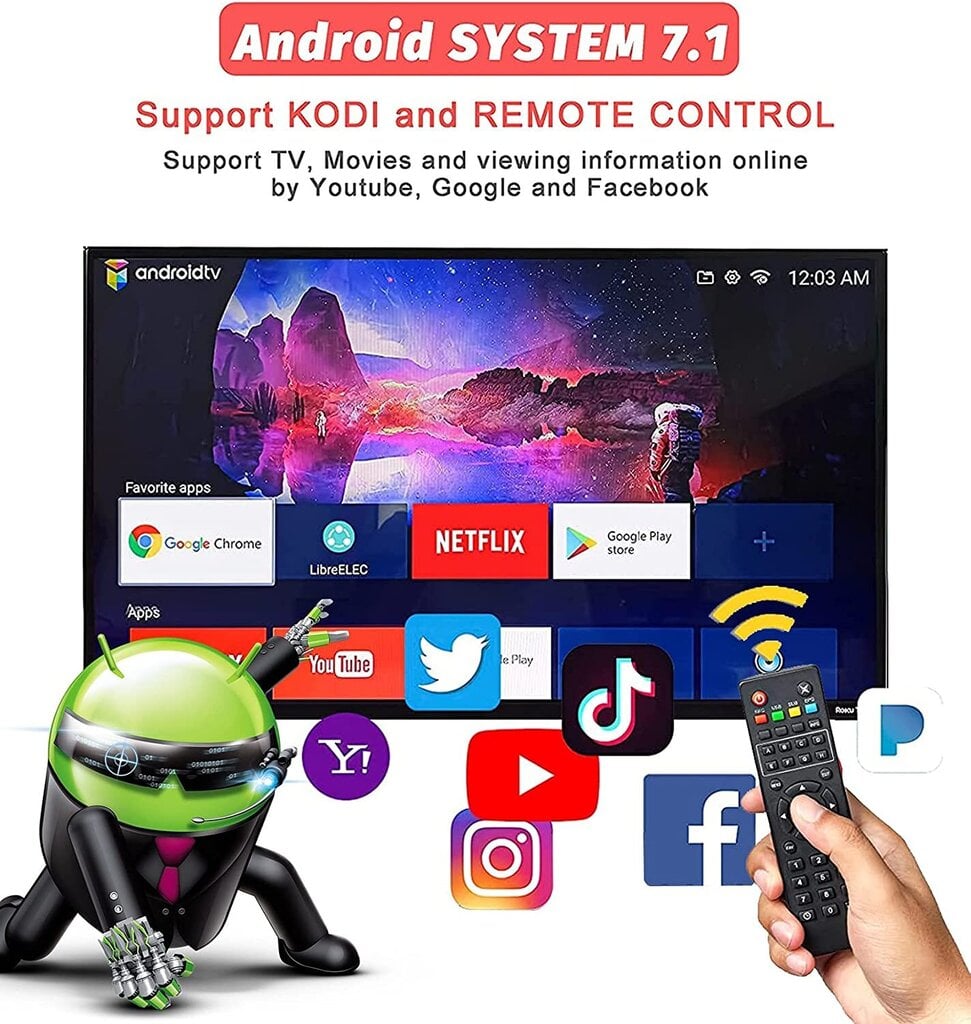 Videomängukonsool HappyJoe G5 4K Wireless TV mängukonsool, 64GB, 40000+ mängu, toetab Playstation/GameBoy/Nintento64, Android TV цена и информация | Mängukonsoolid | kaup24.ee