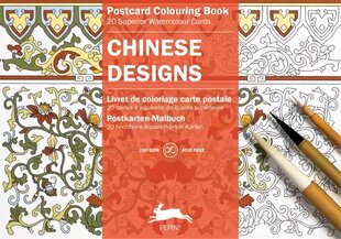 Chinese Designs: Postcard Colouring Book hind ja info | Tervislik eluviis ja toitumine | kaup24.ee