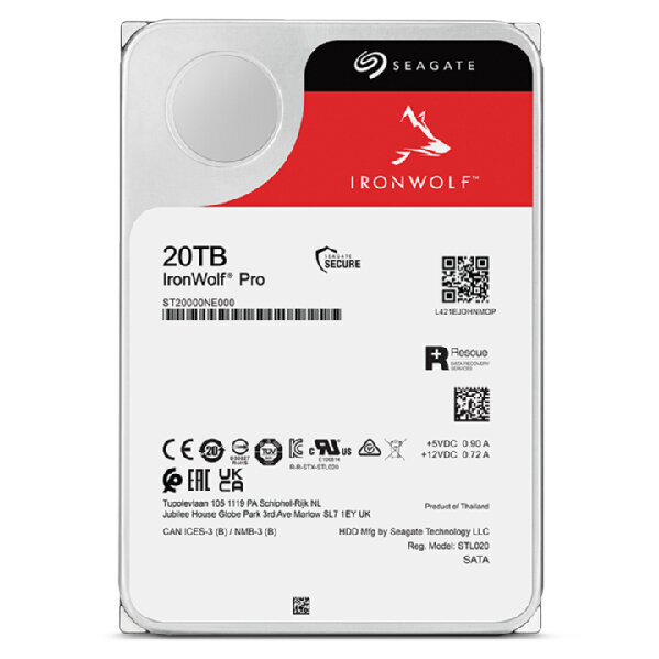 Seagate IronWolf Pro ST20000NE000 20 TB - SATA 6Gb/s hind ja info | Sisemised kõvakettad (HDD, SSD, Hybrid) | kaup24.ee