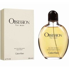 Naiste parfümeeria Calvin Klein Obsession for Men EDT 200 ml hind ja info | Meeste parfüümid | kaup24.ee