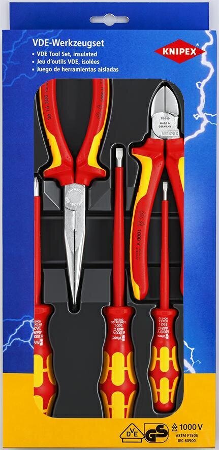 Tööriistakomplekt Knipex 5-osaline цена и информация | Käsitööriistad | kaup24.ee