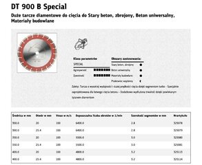 Отрезной диск Klingspor DT600B цена и информация | Механические инструменты | kaup24.ee