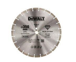 DEWALT teemanttera 350x25.4mm hind ja info | Elektrilised saed, mootorsaed ja tarvikud | kaup24.ee