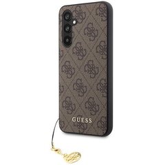 Guess GUHCSA54GF4GBR A54 5G A546 brązowy|brown hard case 4G Charms Collection цена и информация | Чехлы для телефонов | kaup24.ee