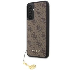 Guess GUHCSA34GF4GBR A34 5G A346 brązowy|brown hardcase 4G Charms Collection цена и информация | Чехлы для телефонов | kaup24.ee