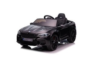 BMW M5 ühekohaline elektriauto, must цена и информация | Электромобили для детей | kaup24.ee