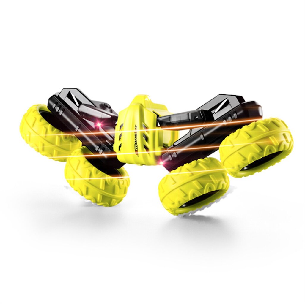 RC stunt võidusõiduauto maastur LED valgustuse ja 3D tekstiprojektoriga Tornado Stunt Car цена и информация | Poiste mänguasjad | kaup24.ee