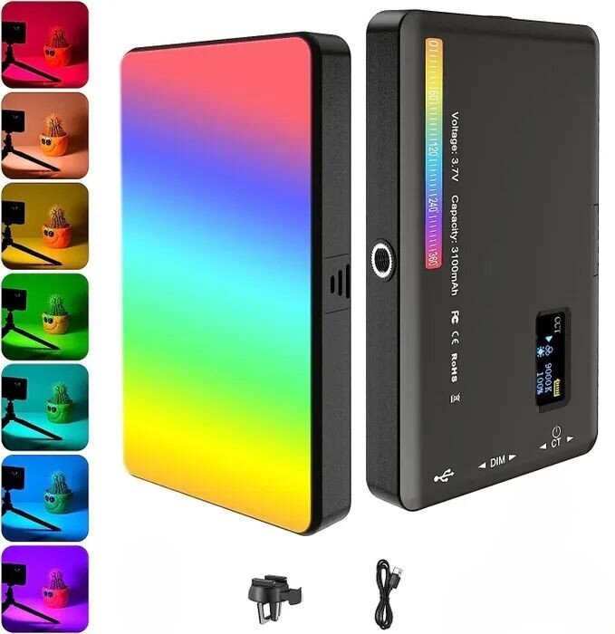 LED Videotuli fotode ja videote salvestamiseks, W140rgb hind ja info | Fotovalgustuse seadmed | kaup24.ee