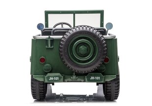 Двухместный электромобиль для детей JEEP 4x4 JH101, зеленый цена и информация | Электромобили для детей | kaup24.ee