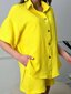 Naiste kostüüm lühikeste pükstega Armonti 347, kollane hind ja info | Naiste kostüümid | kaup24.ee