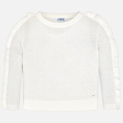 Белый свитер для девочки Mayoral, белый цена и информация | Свитеры, жилетки, пиджаки для девочек | kaup24.ee