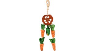 Flamingo näriliste mänguasi Hanger Carrot 32cm цена и информация | Клетки и аксессуары для грызунов | kaup24.ee