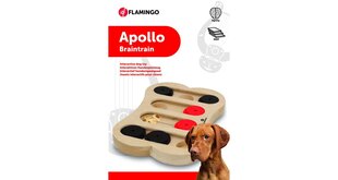 Flamingo interaktiivne puidust mänguasi Apollo koertele 30x20cm цена и информация | Игрушки для собак | kaup24.ee