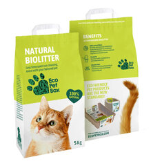Eco Pet Box Natural Biolitter heina- ja puidugraanul 5kg цена и информация | Подстилка, сено для грызунов | kaup24.ee