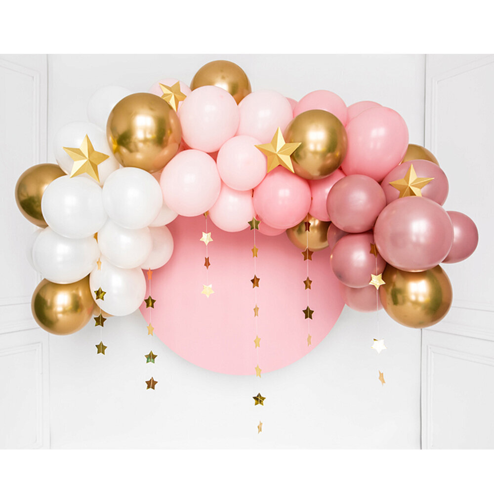 Õhupallipärg Pink, 60 tk, 200cm hind ja info | Õhupallid | kaup24.ee