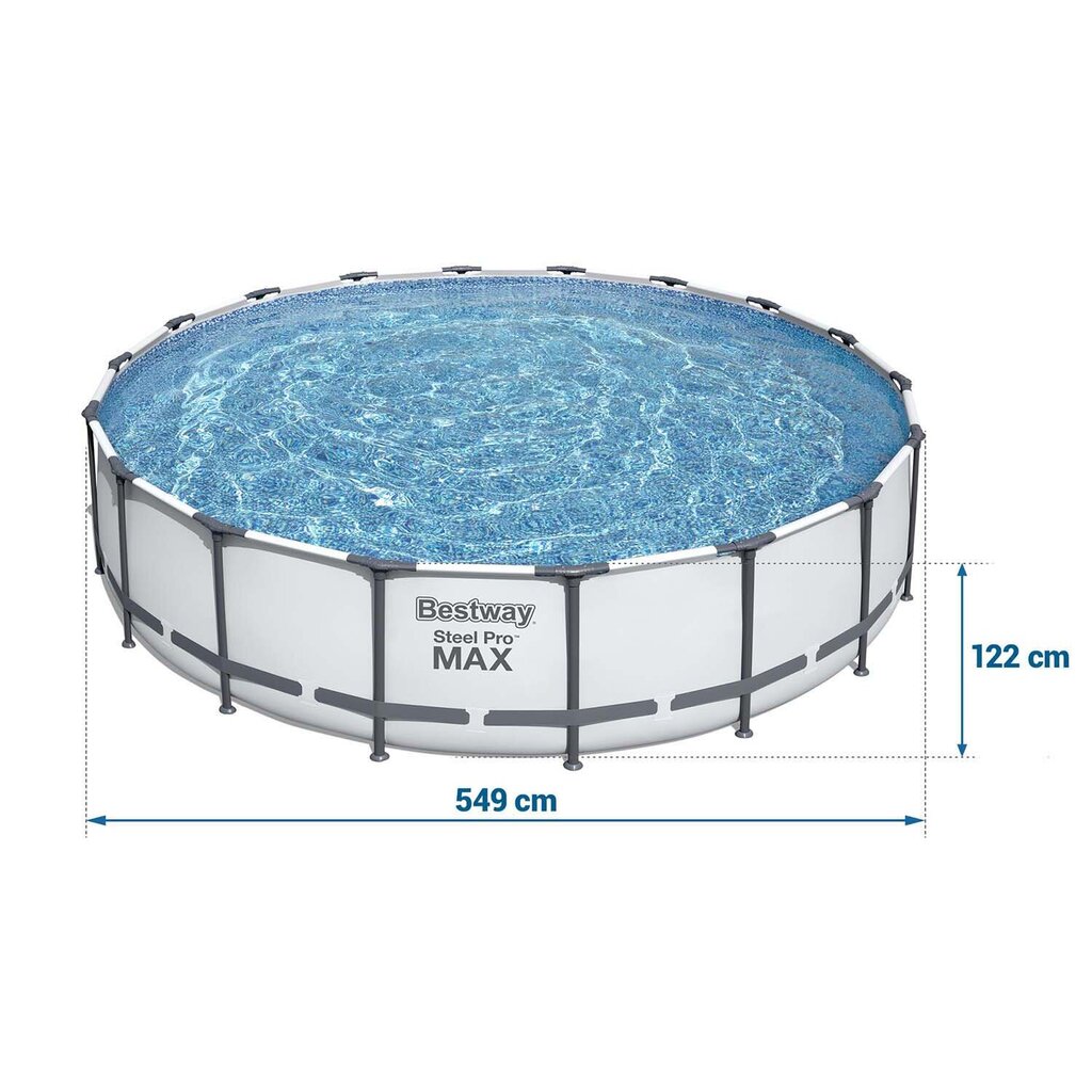 Raamitud välibassein, 18in1, 549 x 122 cm. hind ja info | Basseinid | kaup24.ee