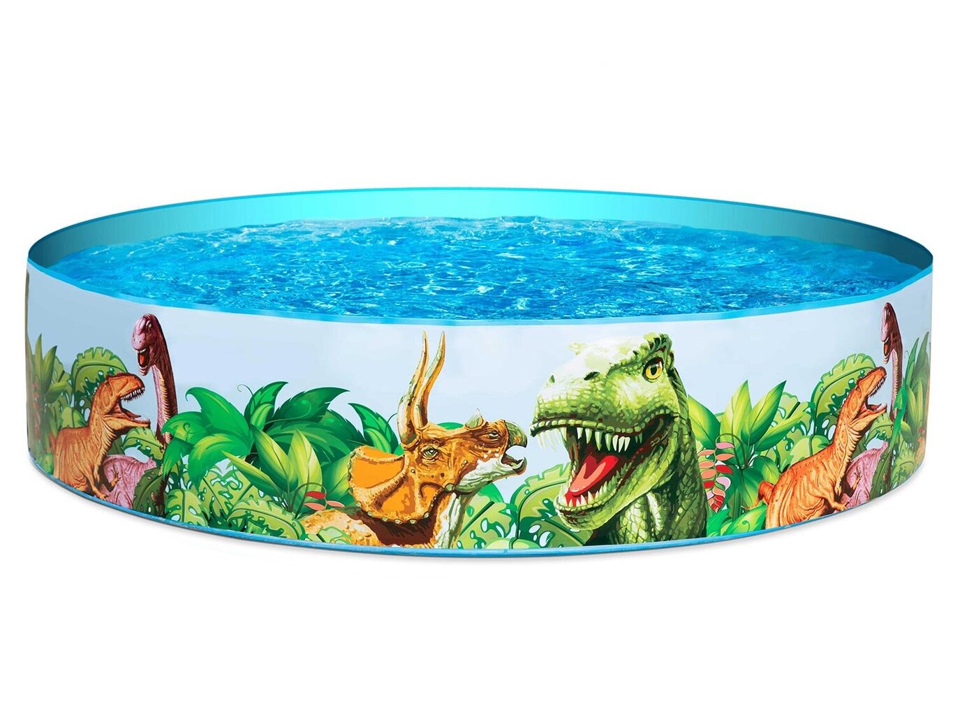 Laste välibassein "Dinosaurus", 183 x 38 cm. hind ja info | Basseinid | kaup24.ee