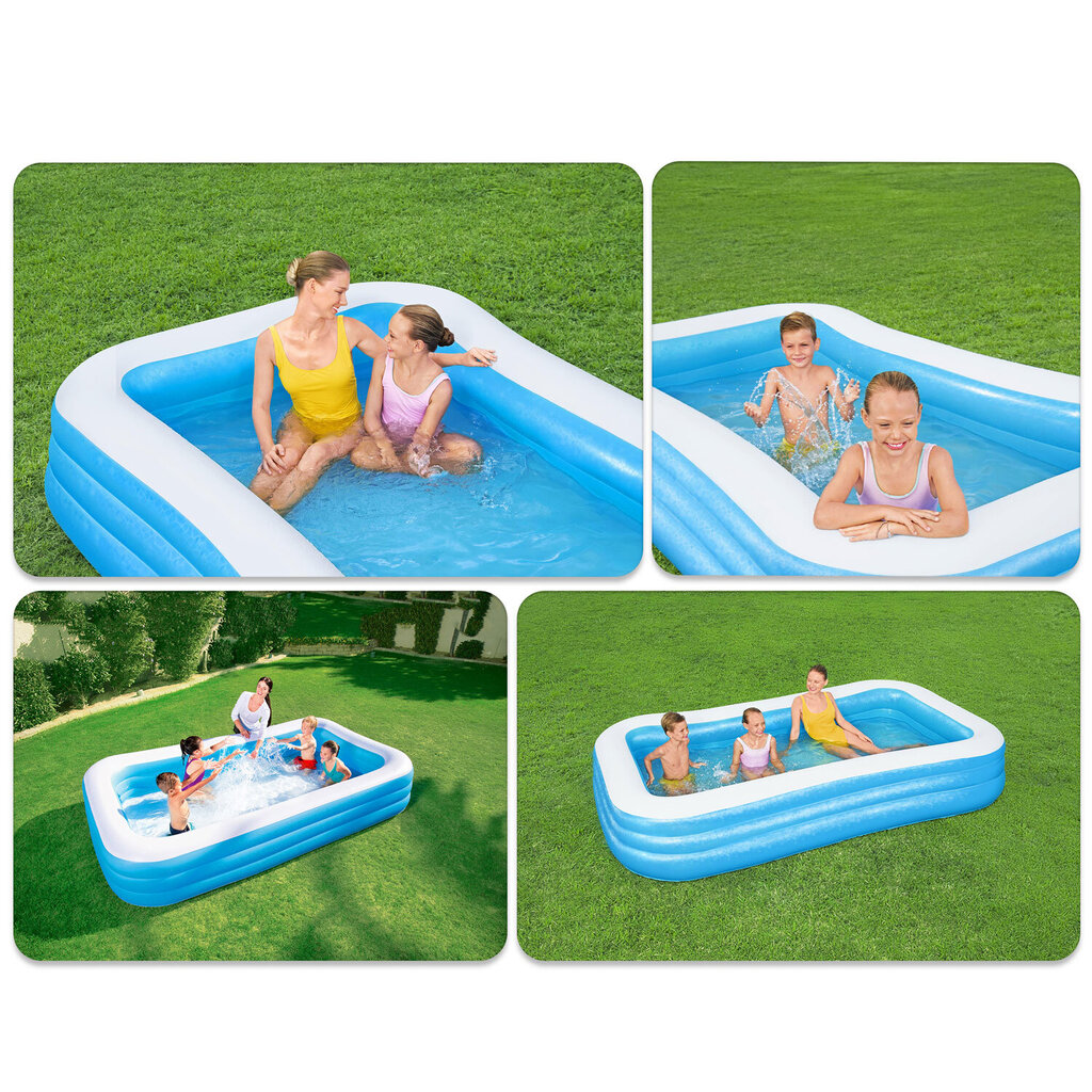 Täispuhutav bassein lastele, 305 x 183 x 56 cm. hind ja info | Basseinid | kaup24.ee