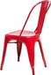 Paris" punane tool inspireeritud "Tolixist" цена и информация | Söögilaua toolid, köögitoolid | kaup24.ee