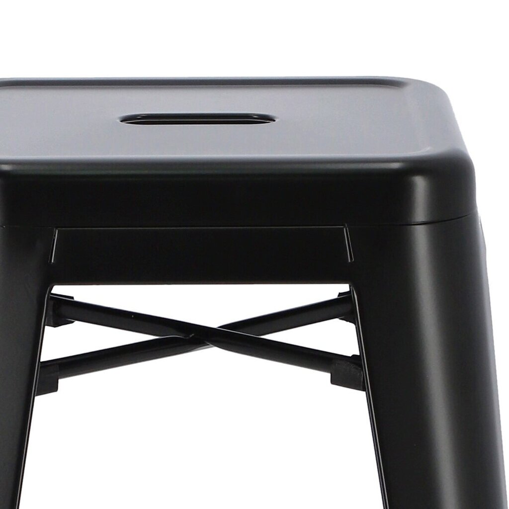 Hocker "Paris" 75cm. must inspireeritud Tolixist цена и информация | Söögilaua toolid, köögitoolid | kaup24.ee