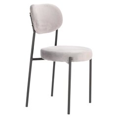 Кресло Camile с бархатной серой обивкой цена и информация | Стулья для кухни и столовой | kaup24.ee