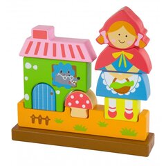 Puidust magnetklotside komplekt ,,Punane ratsahabe" hind ja info | Imikute mänguasjad | kaup24.ee