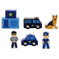 Набор деревянных фигурок - Полицейский Вига цена и информация | Развивающие игрушки и игры | kaup24.ee