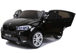 BMW X6M elektriline kahekohaline, mustaks lakitud цена и информация | Электромобили для детей | kaup24.ee