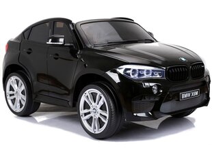 BMW X6M электрический двухместный, черный лакированный цена и информация | Электромобили для детей | kaup24.ee