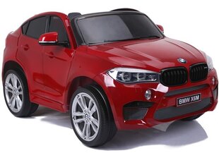 BMW X6M elektriline kahekohaline, punane lakitud auto hind ja info | Laste elektriautod | kaup24.ee