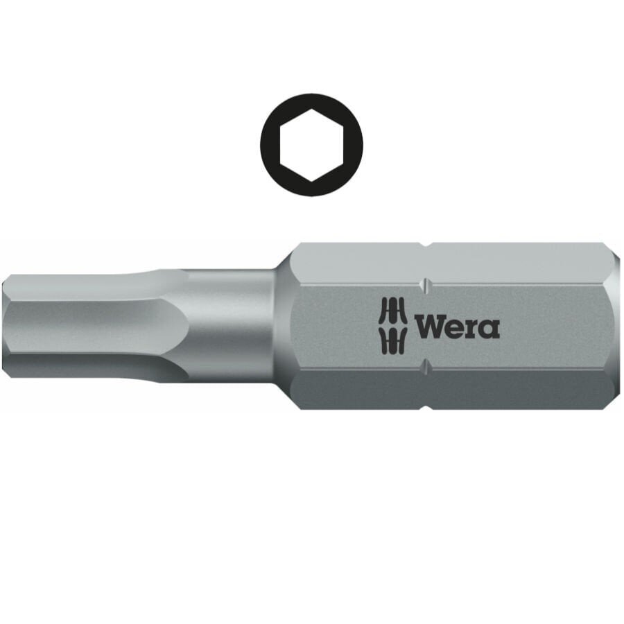 Wera 840/1 Z Standard otsik HEX-PLUS 1/16 x 25mm цена и информация | Käsitööriistad | kaup24.ee