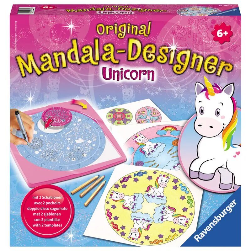 Unicorns Mandala mäng hind ja info | Kunstitarbed, voolimise tarvikud | kaup24.ee