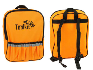 Большой набор инструментов, рюкзак, каска, оранжевые очки, 40 предметов цена и информация | Игрушки для мальчиков | kaup24.ee